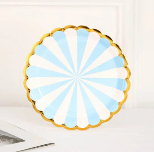 Blue Paper Dinner Plate