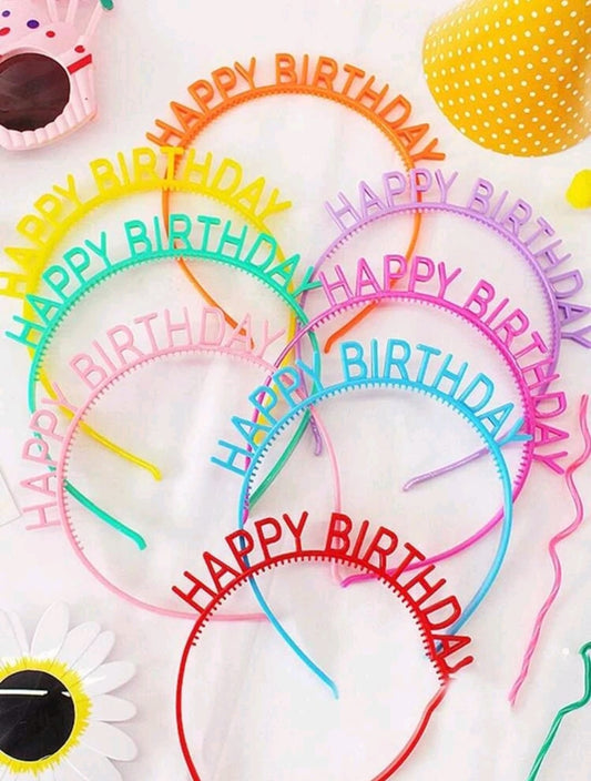 Happy Birthday - Hair Hoops