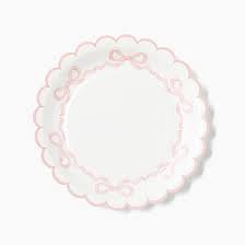 Pink Bow Paper Plates 16CT