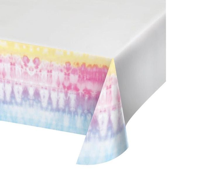 Tie-Dye Paper table cover